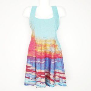 Anthropologie Cecilia Prado Horizons Teal Dress